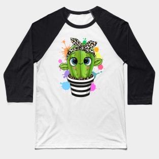 Cute Cacti Baseball T-Shirt